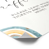 Luier Raffle Baby Shower Zonneschijn Poster (Hoek)