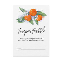 "Luier Raffle" Baby showers behuizing Kaart