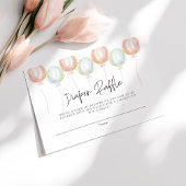 Luier Raffle Balloon Geslacht onthullen Baby showe Informatiekaartje