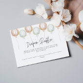 Luier Raffle Balloon Geslacht onthullen Baby showe Informatiekaartje