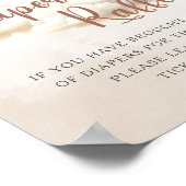 LUIER RAFFLE Beer Eenvoudig Baby shower Spel Poster (Hoek)