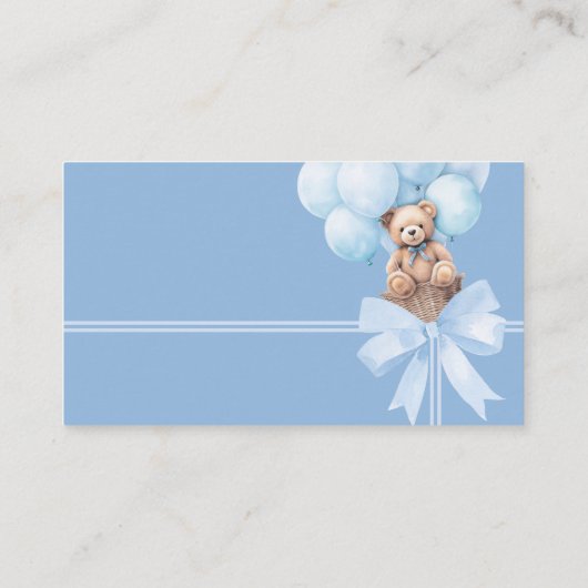 Luier Raffle Blue Beer Kaart (Achterkant)