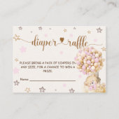 Luier Raffle Boeken Aanvraag Meisje Douche Beer Ro Informatiekaartje (Achterkant)