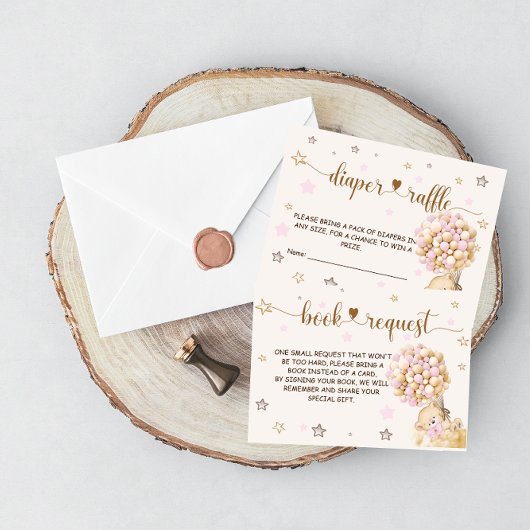 Luier Raffle Boeken Aanvraag Meisje Douche Beer Ro Informatiekaartje