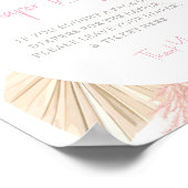 Luier Raffle Boho Baby Girl Baby shower Poster (Hoek)