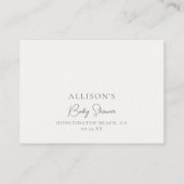 Luier Raffle Boho Pampas Greenery Arch Neutraal Informatiekaartje (Achterkant)