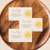 Luier Raffle Boho Sunshine Baby shower Informatiekaartje