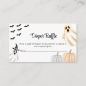 Luier Raffle Boo Schattigee Halloween Party Enclos Informatiekaartje (Voorkant)