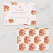 Luier Raffle Brunch en Baby shower Meisje Informatiekaartje (Voorkant / Achterkant)