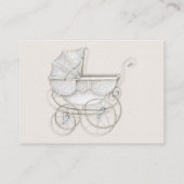 Luier Raffle  Carriage Ivory Blue Gingham Informatiekaartje (Achterkant)