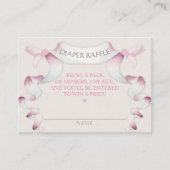 Luier Raffle  Carriage Ivory Pink Gingham Informatiekaartje (Voorkant)