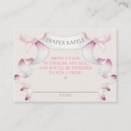 Luier Raffle Carriage Ivory Pink Gingham Informatiekaartje