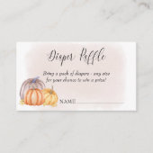 Luier Raffle Country Pumpkin Blush Waterverf Informatiekaartje (Voorkant)