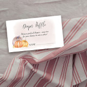 Luier Raffle Country Pumpkin Blush Waterverf Informatiekaartje