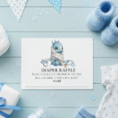 Luier Raffle Dragon Baby shower Kaart