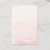 Luier Raffle Droog Tropical Grasses Baby shower Visitekaartje (Achterkant)