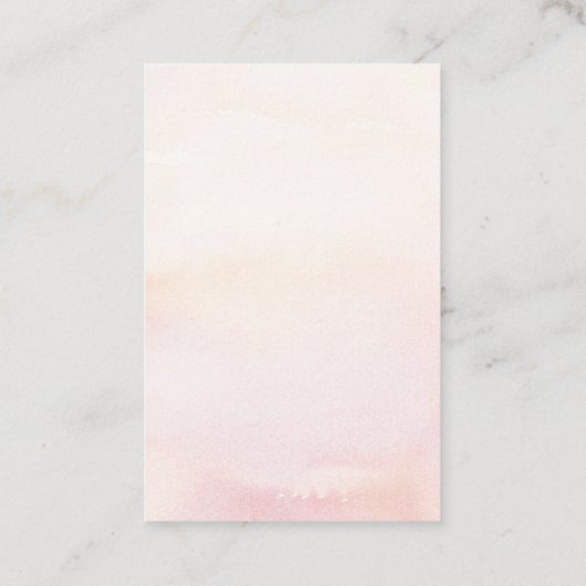 Luier Raffle Droog Tropical Grasses Baby shower Visitekaartje (Achterkant)