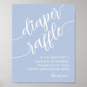 Luier Raffle Drop Off Boy Baby shower Poster (Voorkant)
