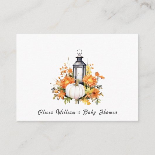 LUIER RAFFLE Een beetje pompoen Herfst Herfst Informatiekaartje (Achterkant)