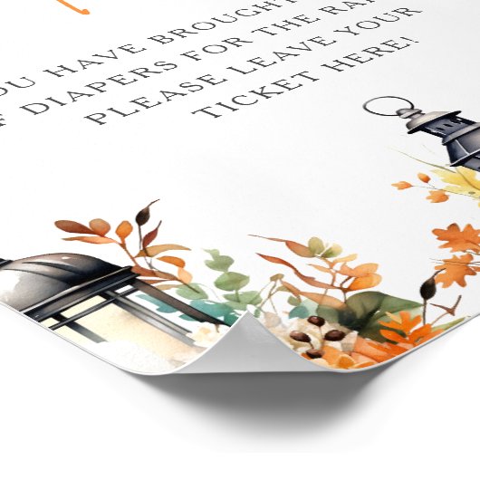 LUIER RAFFLE Een beetje pompoen SPEL Poster (Hoek)