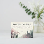 Luier Raffle Enchanted Forest Fairy Mountains Informatiekaartje (Staand voorkant)