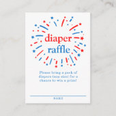 Luier Raffle Enclosure Kaart Rood, Wit & Due (Voorkant)