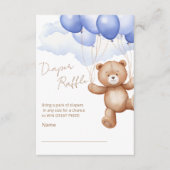 Luier Raffle Enclosure Kaart voor een baby shower. (Voorkant)