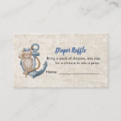 Luier Raffle Game Ahoy Het is een jongen Baby show Informatiekaartje (Voorkant)