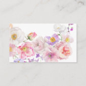 Luier Raffle Game Kaart | Floral Baby shower (Achterkant)