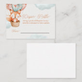 Luier Raffle Game Kaart voor Baby shower Notitiekaartje (Voorkant / Achterkant)