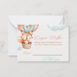 Luier Raffle Game Kaart voor Baby shower Notitiekaartje