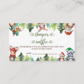 Luier Raffle Game Kerst Baby shower Informatiekaartje (Voorkant)