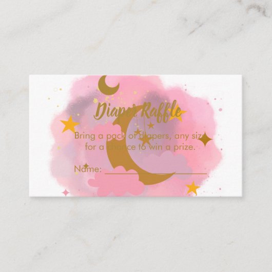 Luier Raffle Game Twinkle Twinkle Little Star Informatiekaartje (Voorkant)