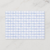 Luier Raffle Gekke Goose Blue Boy Baby shower Informatiekaartje (Achterkant)