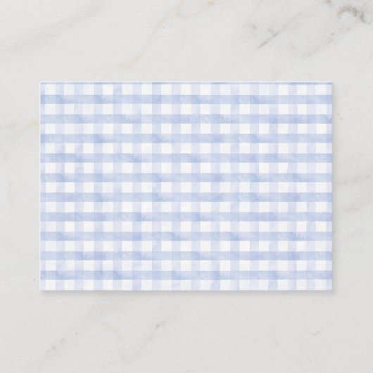 Luier Raffle Gekke Goose Blue Boy Baby shower Informatiekaartje (Achterkant)