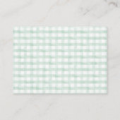 Luier Raffle Gekke Goose Neutraal Baby shower Informatiekaartje (Achterkant)