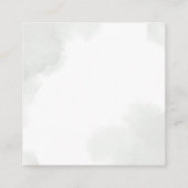 Luier Raffle Goud Groen Baby shower Vierkante Visitekaartje (Achterkant)