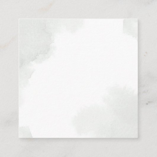 Luier Raffle Goud Groen Baby shower Vierkante Visitekaartje (Achterkant)