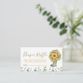 Luier Raffle Groene Regen Laarzen Informatiekaartje (Staand voorkant)