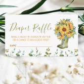 Luier Raffle Groene Regen Laarzen Informatiekaartje