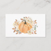 Luier Raffle Herfst Baby shower Behuizing Kaart (Achterkant)