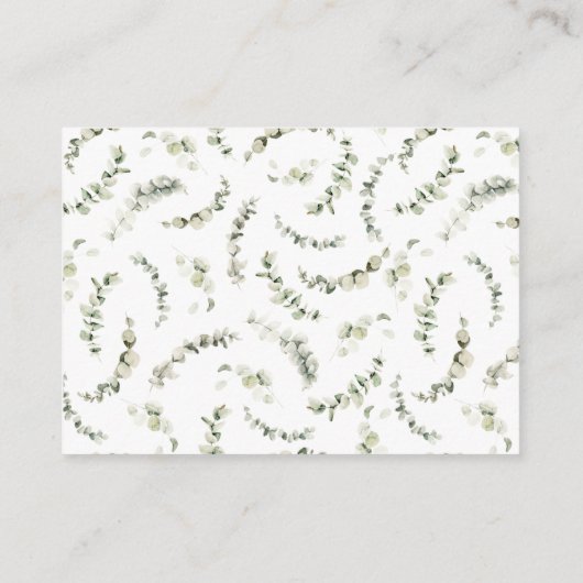 Luier Raffle Herfst Kleine Pompoen Blauw Baby show Informatiekaartje (Achterkant)