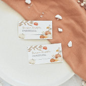 Luier Raffle Herfst Pompoen Baby shower Notitiekaartje