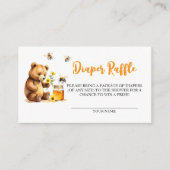 Luier Raffle Honey Bee Baby shower Informatiekaartje (Voorkant)