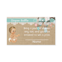 Luier Raffle Insert  baby en metselaar potten