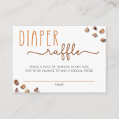Luier Raffle Insert Koffie Baby shower Game Kaart (Voorkant)