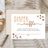 Luier Raffle Insert Koffie Baby shower Game Kaart
