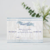 Luier Raffle Jongen Baby Blauwe Boho Pijlen Informatiekaartje (Staand voorkant)