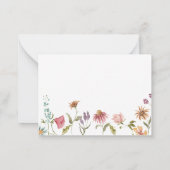 Luier Raffle Kaart Floral Notitiekaartje (Achterkant)