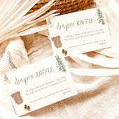 Luier Raffle Kaart | Sage Green Boy Baby shower